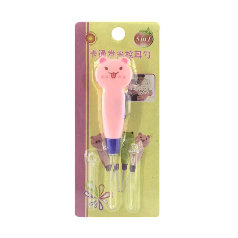 ♥BabyYank♥ KOREK KUPING LED Earpick Cute Animal Cartoon Korek Kuping Karakter Pembersi Berkualitas