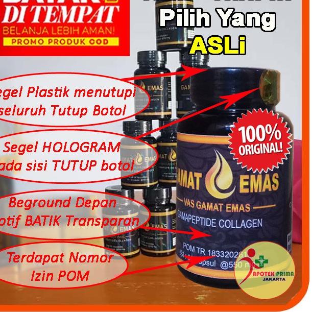 VAS GAMAT EMAS KAPSUL COLLAGEN ASLI