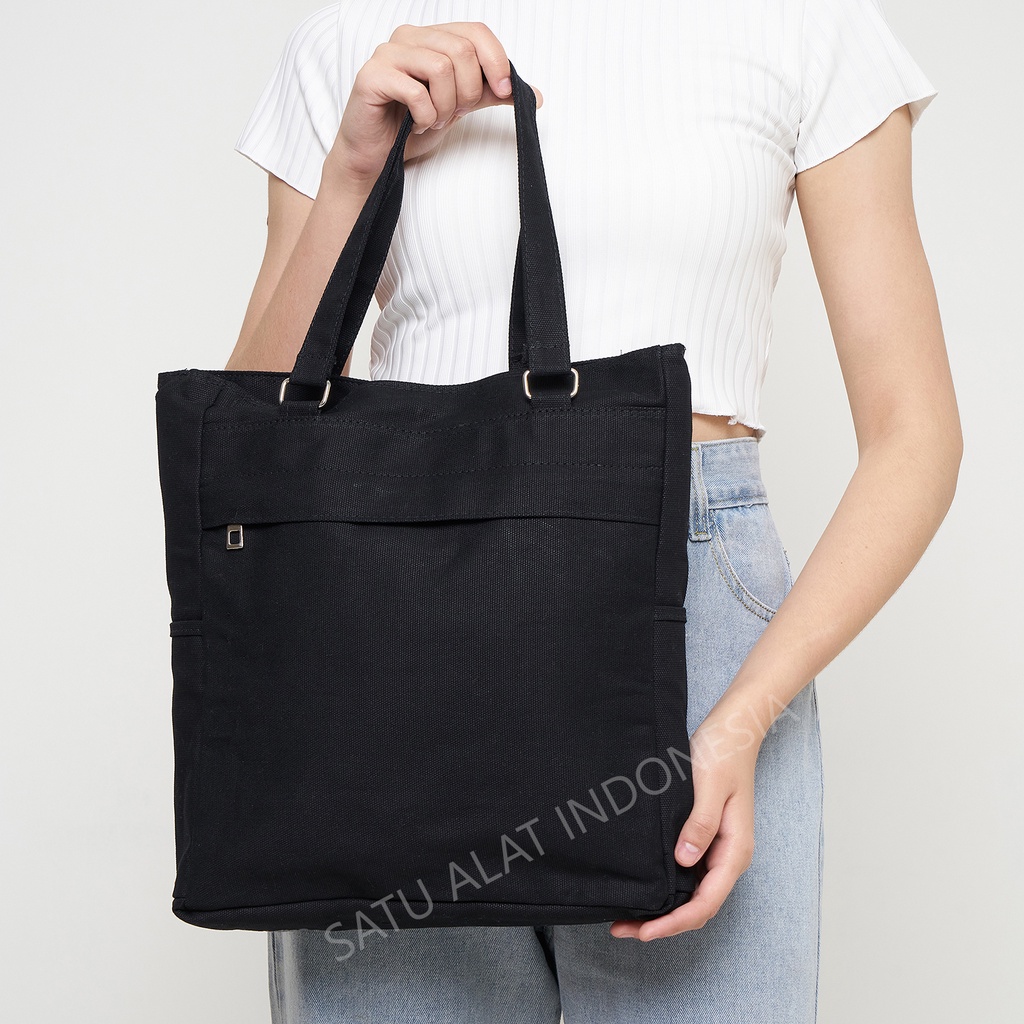 SATU ALAT Tote Bag YERRI 100% Canvas Premium Tebal Tas Kanvas