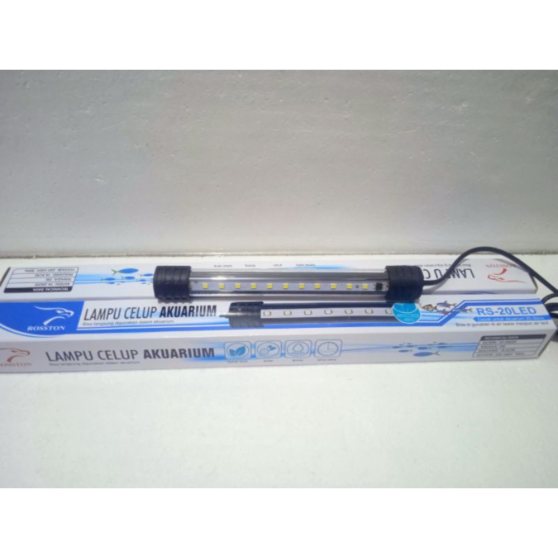 LAMPU AQUARIUM LED 20/30/40/50/60/80cm Rosston(MURMER)