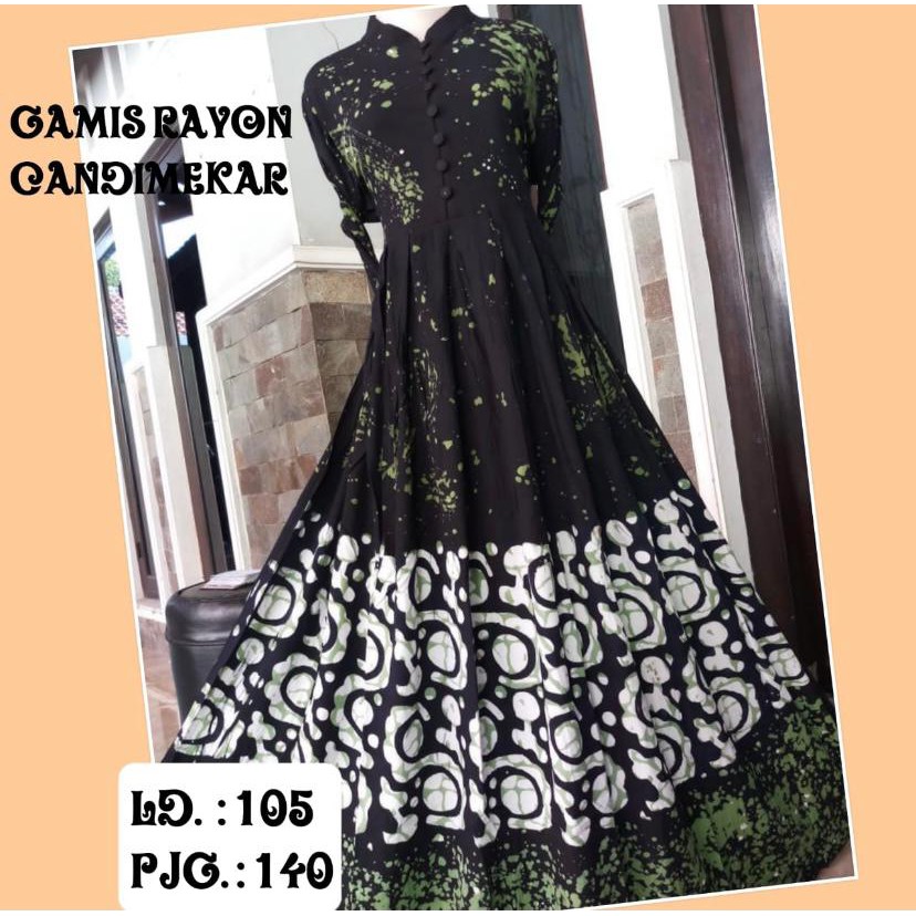 "READY STOK, SIAP KIRIM" GAMIS RAYON CANDI MEKAR #RCM SIZE " L " | MUTIARA | TWILL ORI | REALPICT