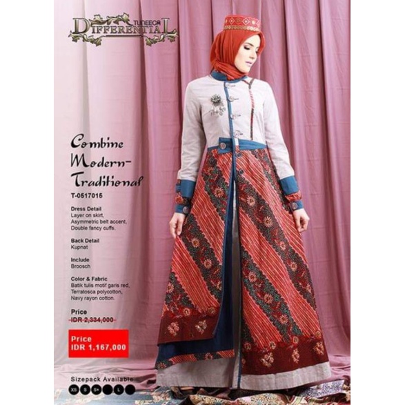 Preloved Tuneeca batik size M