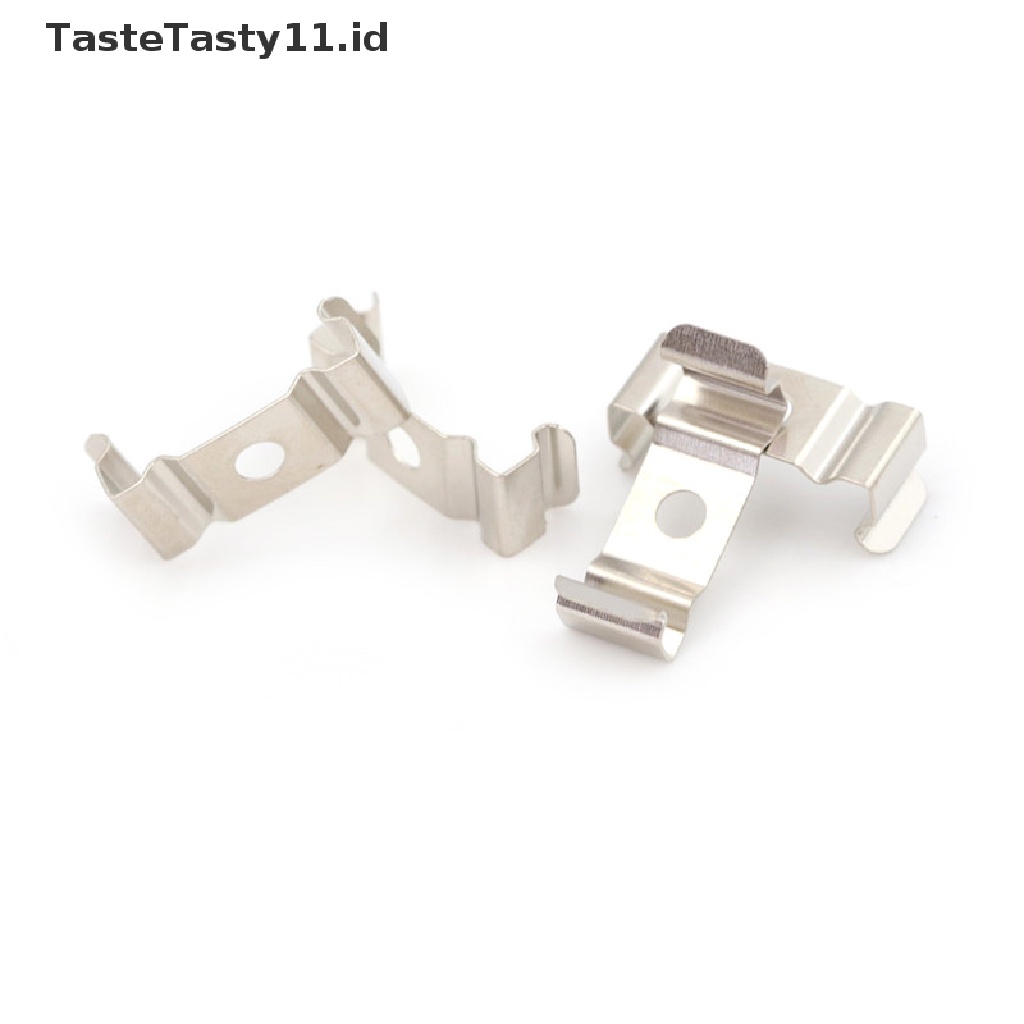 (TasteTasty) 4pcs Klip Holder Lampu T5 Warna Silver