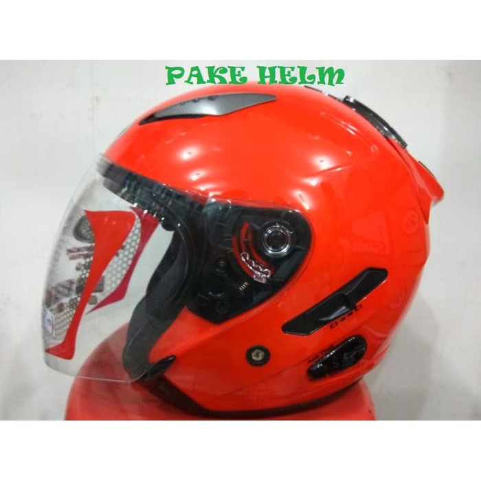 HELM KYT GALAXY SLIDE SOLID MERAH FERRARI