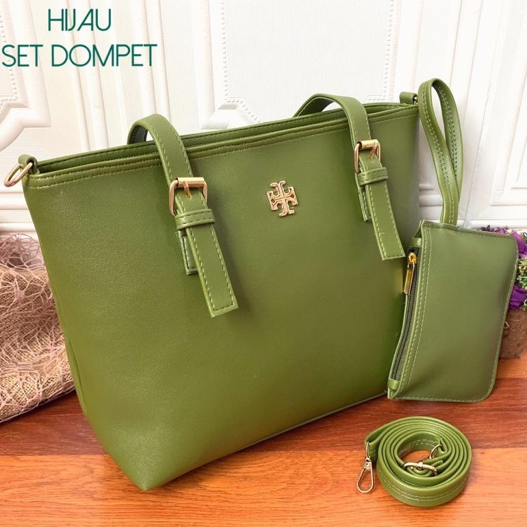 (Bisa Cod) Jamjo Tas Tote Tori Set Dompet Totebag #75111