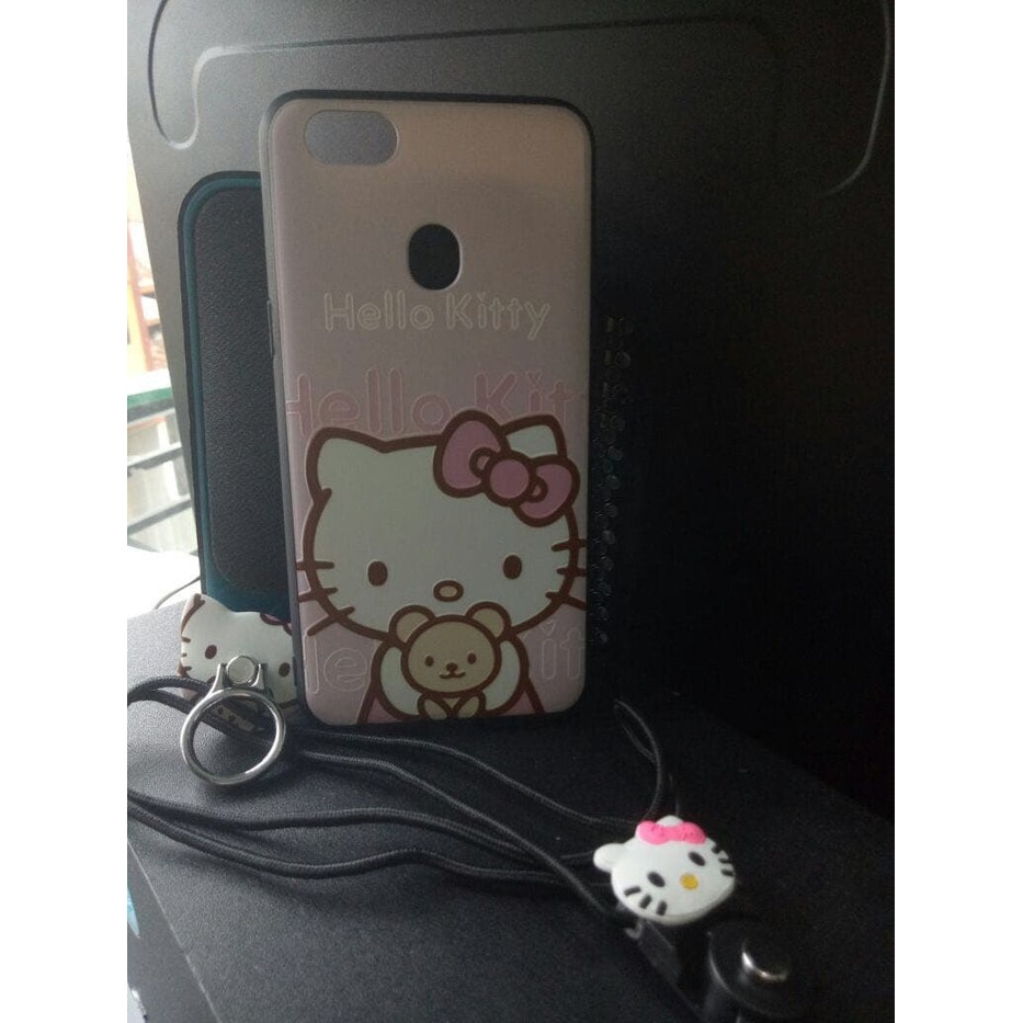 Ready Case Tali 3In1 Oppo F5 Karakter Free Tali Dan Ring Motif Case F5+