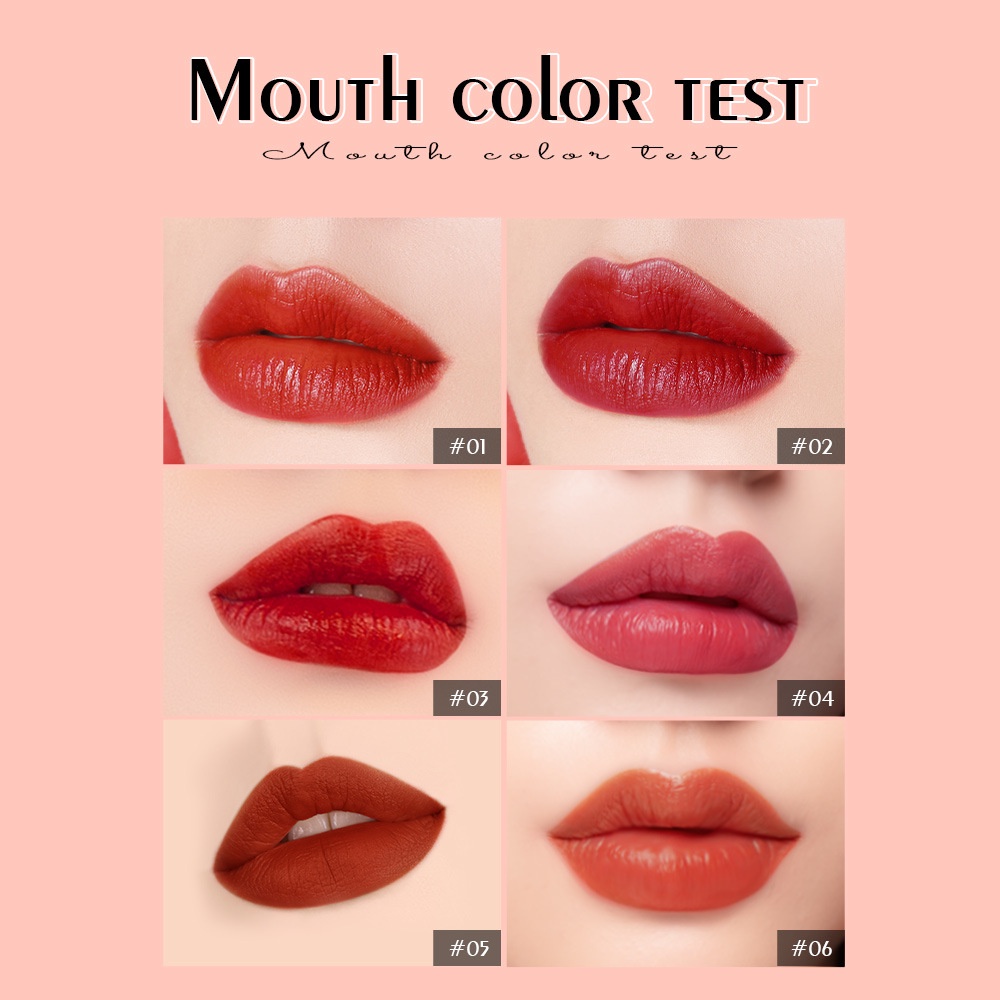 SANIYE 6 Warna Lipstik Velvet Matte Tahan Lama Tahan Air Long Lasting Waterproof lip gross