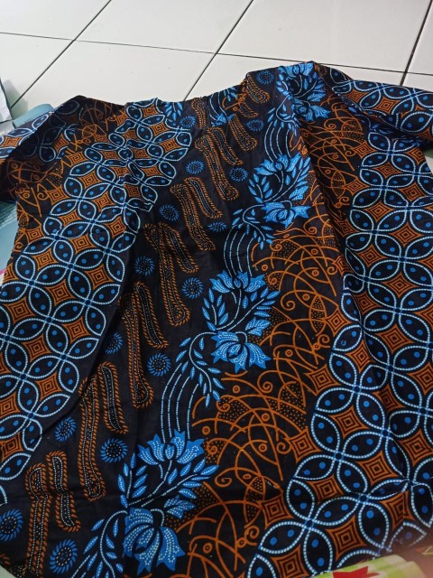 Batik Couple Seno Biru M L Xl Xxl