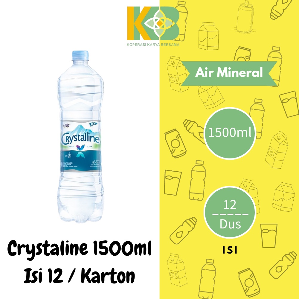 

Crystalin Air Mineral Botol 1500ml Isi 12pcs / Karton