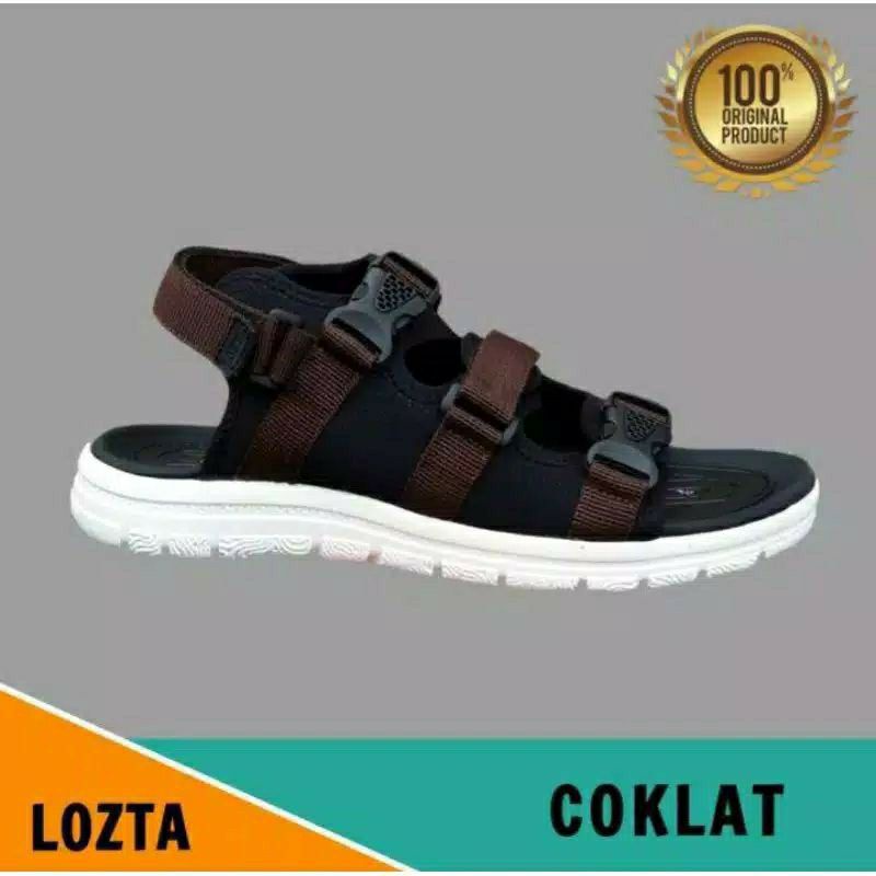 SANDAL GUNUNG LOZTA KR-04/ SANDAL PRIA TERLARIS-LT coklat putih
