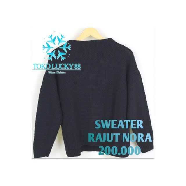 IMPORT Sweater Rajut Wool Musim Dingin Infinity Baju Winter Nora