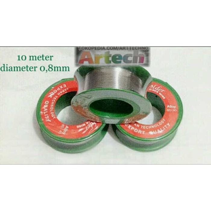 Timah Solder 0,8mm technologi japan project elektronik / meter-1