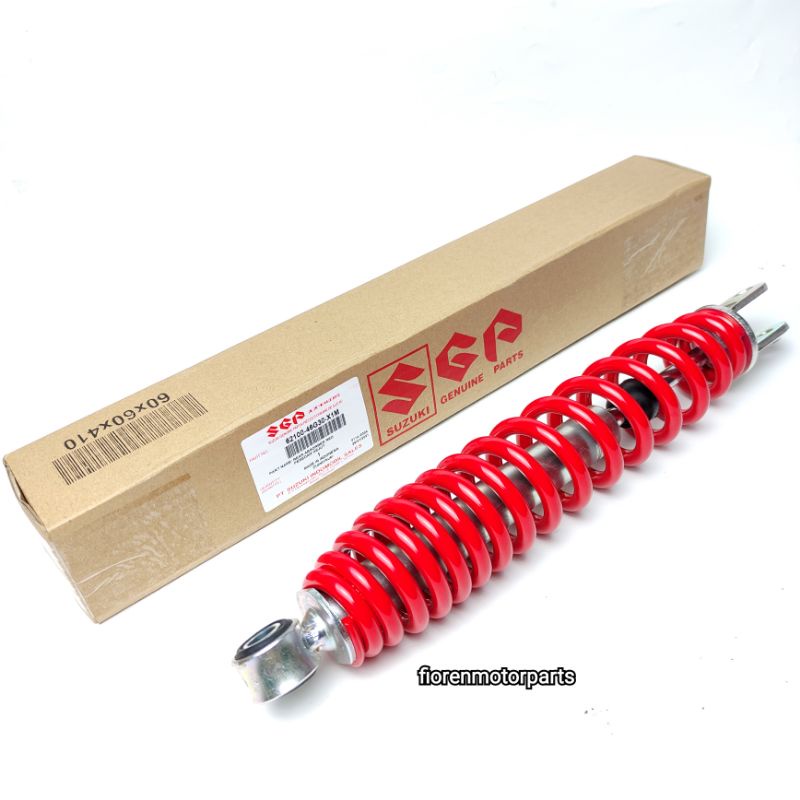62100-46G30-X1M SHOCK BREAKER - SHOCKBREAKER BELAKANG SUZUKI SPIN 125 MERAH ORIGINAL SGP SUZUKI