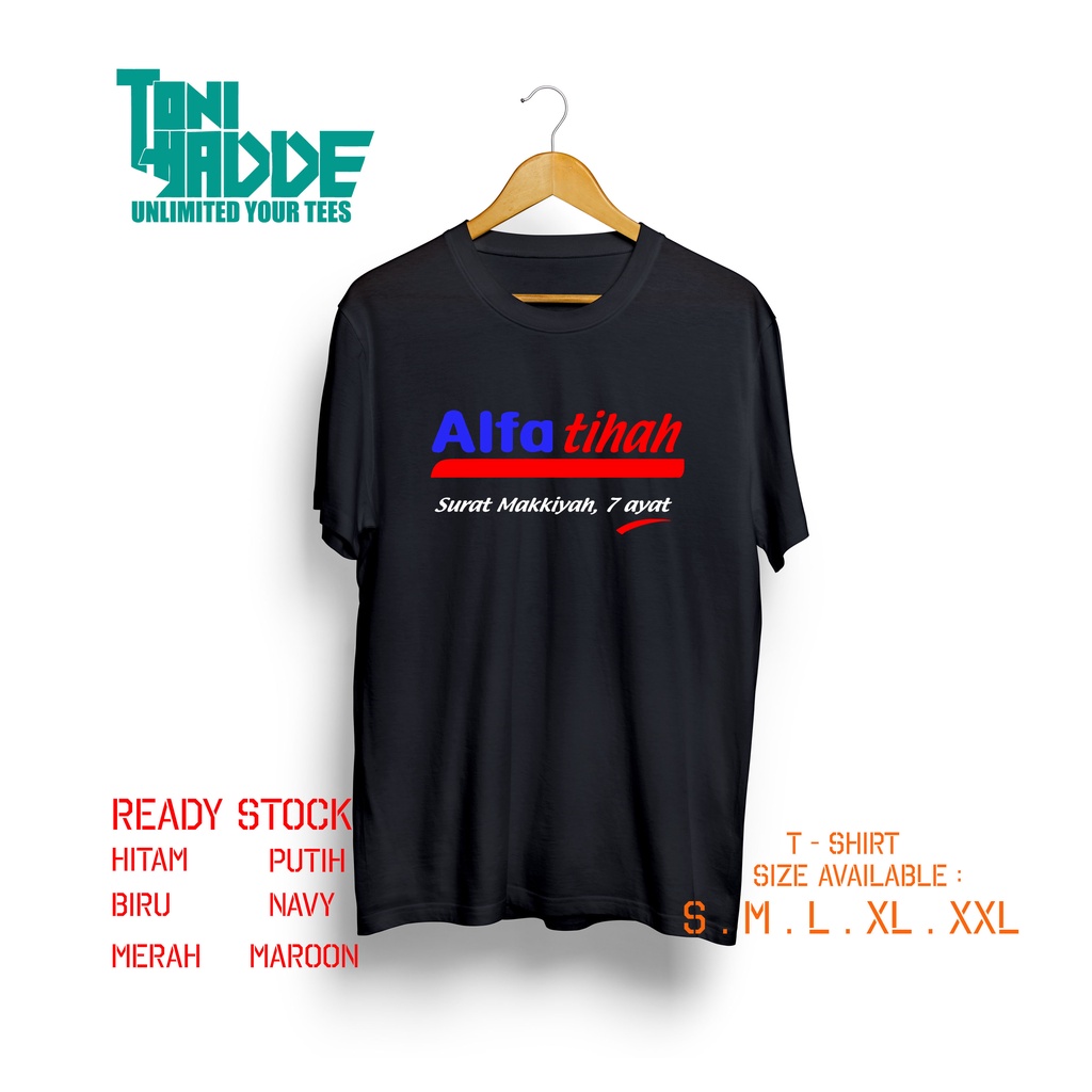 Baju Kaos PLESETAN Logo ALFATIHAH Kaos Dakwah Keren