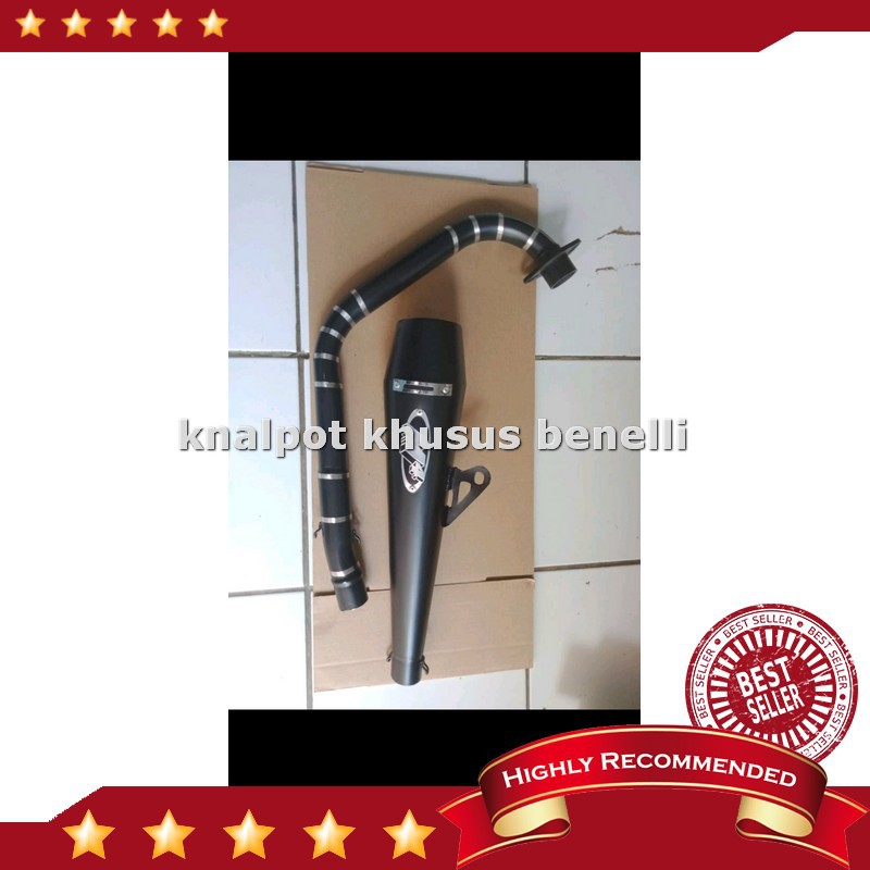 Murah Kenalpot Knalpot BENELLI 152 Silencer M4 FULLSET FULL SYSTEM BLACK DOFF