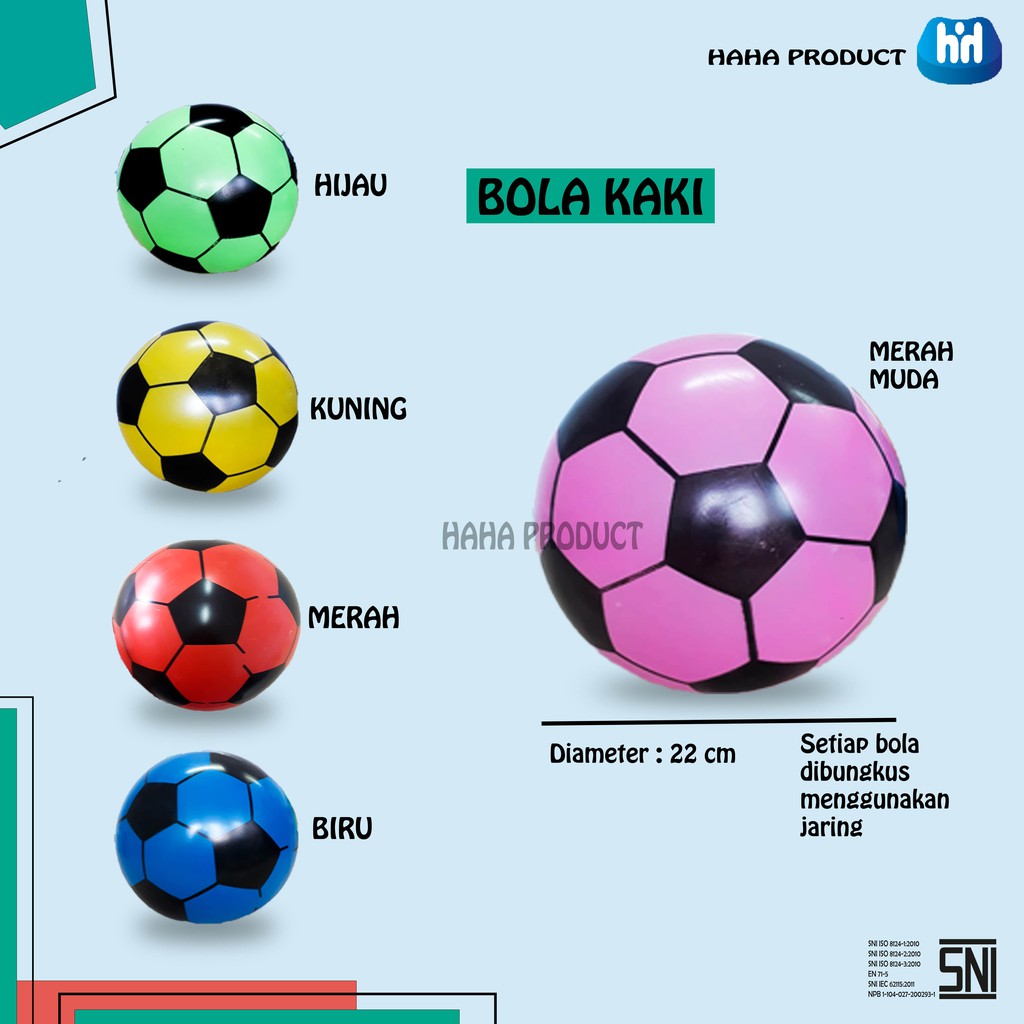 Mainan Bola Karet / Bola Kaki Karet