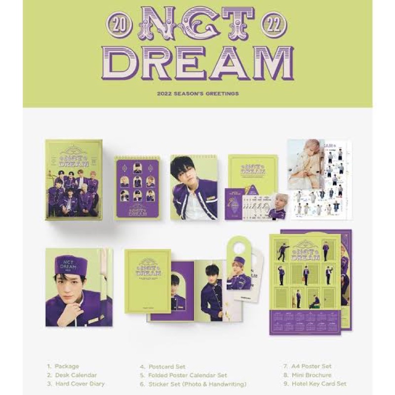 READY STOCK Sharing Season Greeting 2022 NCT DREAM Benefit KTOWN4U