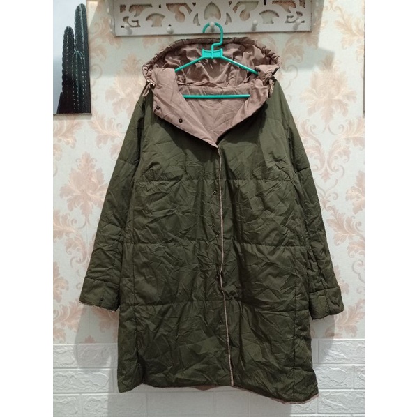 jaket cowok cewek warna bolak balik original second preloved bekas