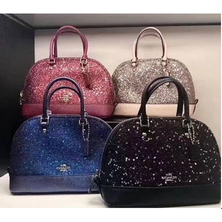 Coach Sierra Signature 100% Original Asli Tas Wanita Perempuan Slingbag Handbag Murah Alma Glitter