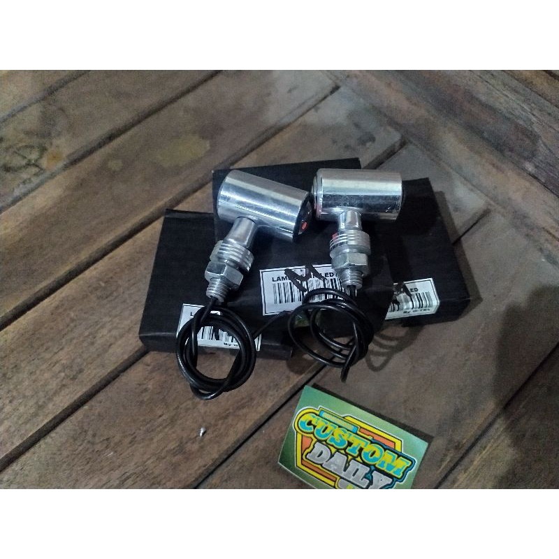 Sein sain sen reting riting stainles stanlis sein replika stainless LED greentech bahan alumunium