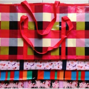 TERMURAH Tas Belanja Karung Plastik Resleting Jumbo - Kantong Baju/Barang AP177