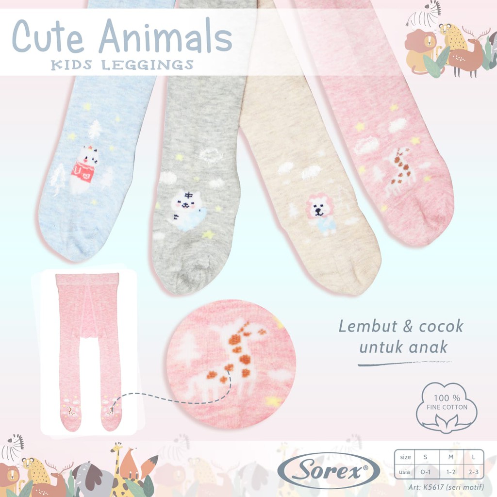 SOREX KIDS 1pcs Legging Fashion Bayi Tutup Kaki PREMIUM(0-24bln)