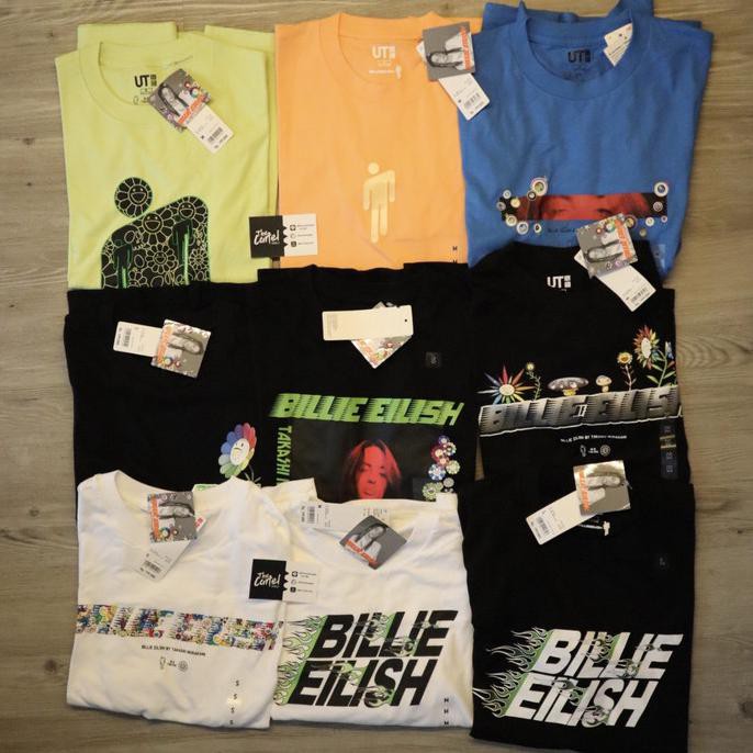 STOK BARU UNIQLO UT X BILLIE EILISH X TAKASHI MURAKAMI (READY STOCK BUKAN PO) MURAH
