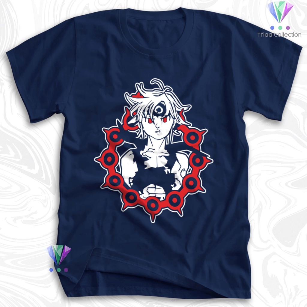 Tshirt Baju Kaos Distro Anime Meliodas Nanatsu No Taizai Seven Deadly Sins / Kaos Distro Pria Wanita