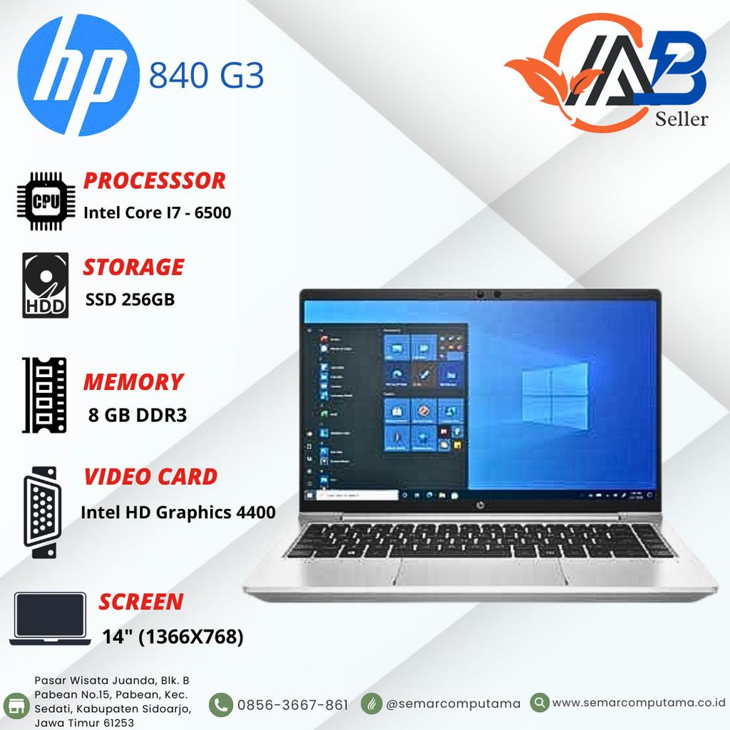 Laptop HP ELITEBOOK 840 G3 CORE I7 GEN6 RAM 8GB/256GB SSD