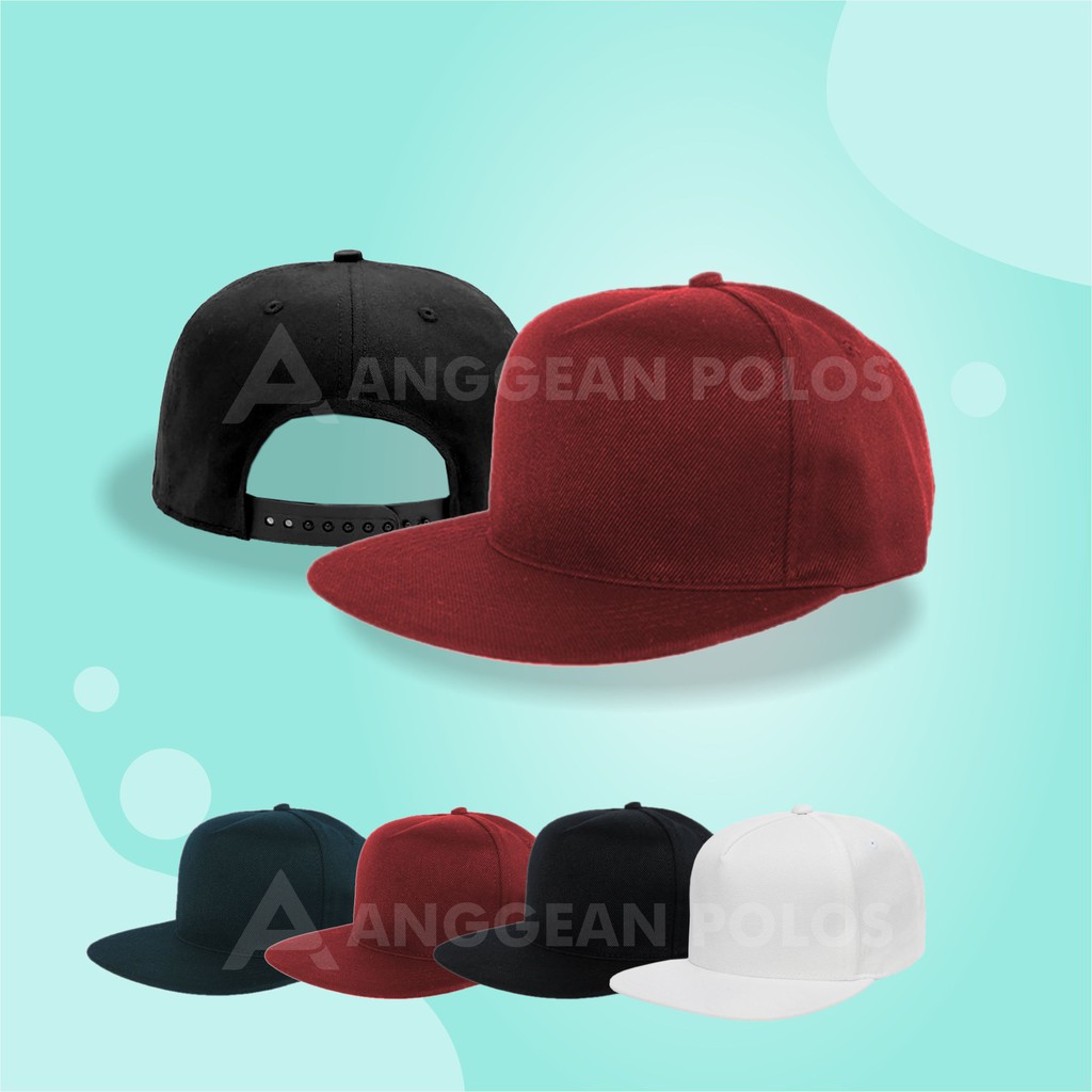 Topi Snapback Polos Original Pria Distro Snap Back Snepback Premium