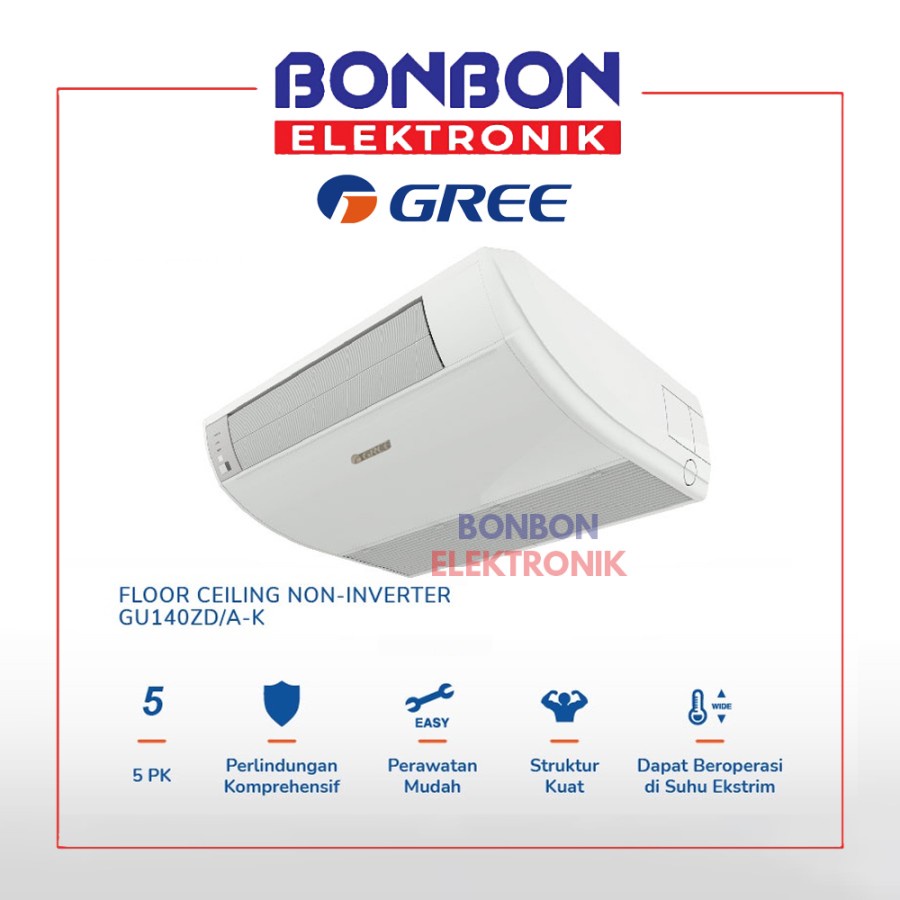 GREE AC Floor Ceiling 5PK GU140ZD/A-K / 5 PK U-Match Series