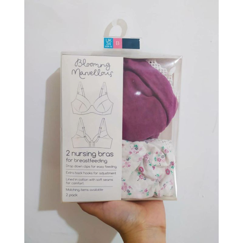 Mothercare Nursing Bra Non Wired Mulberry BH Menyusui Tanpa Kawat