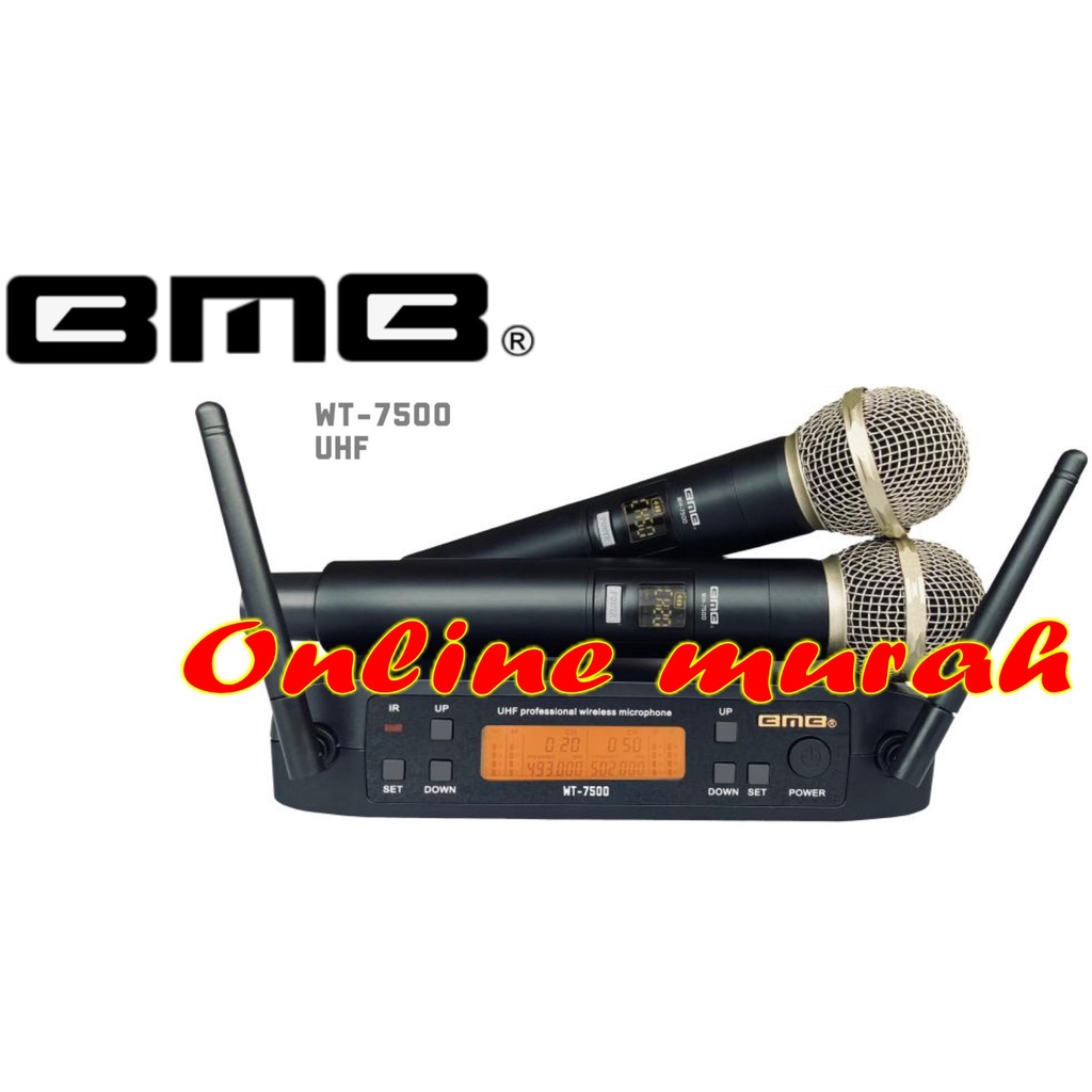 mic wireless profesional bmb wt 7500 wt7500 handhled original