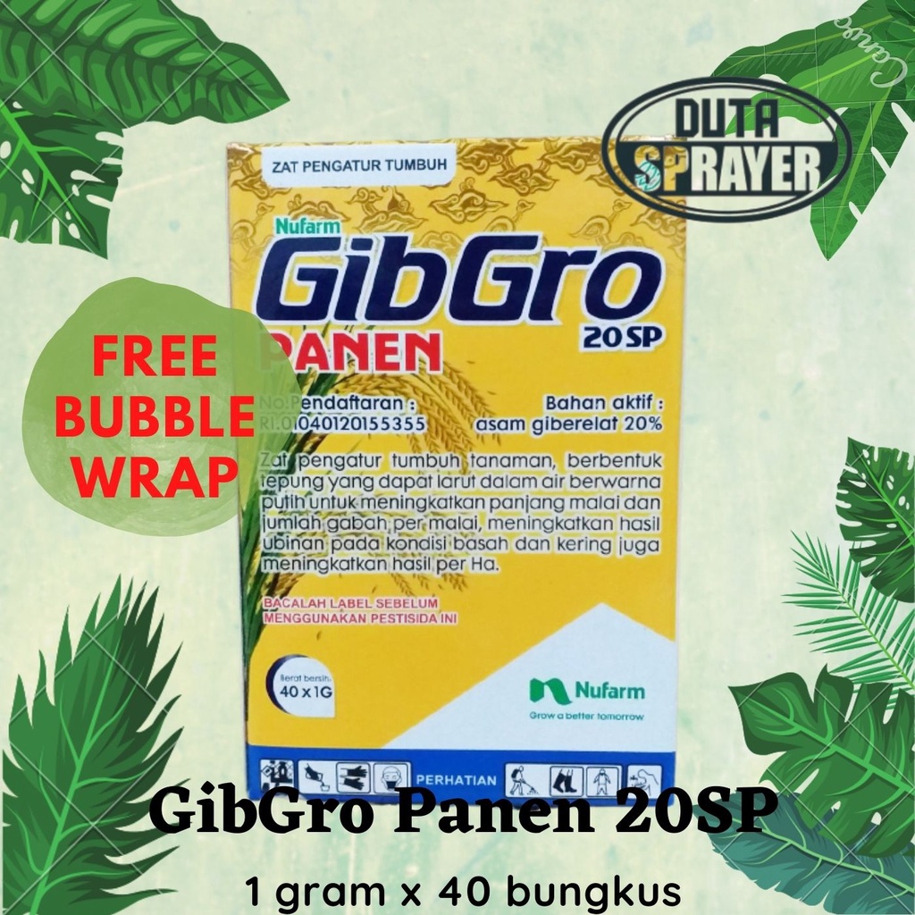 GibGro Panen 20 SP 1 G ZPT Padi 1 gram 1g 1gr Meningkatkan Hasil Panen