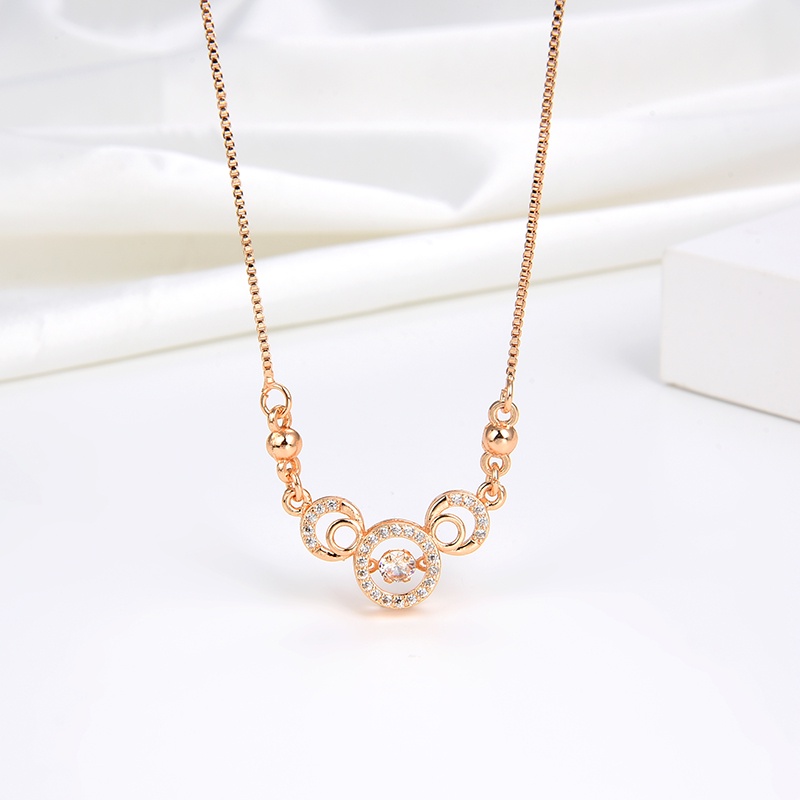 kalung titanium wanita emas muda model korea murah anti karat panjang asli silver nama selamanya 116n