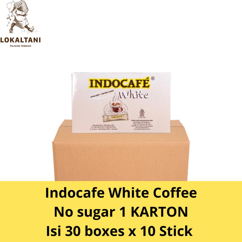 

Indocafe White Coffee No Sugar 10 Stick/1 Karton Isi 30Boxes x 30Stick