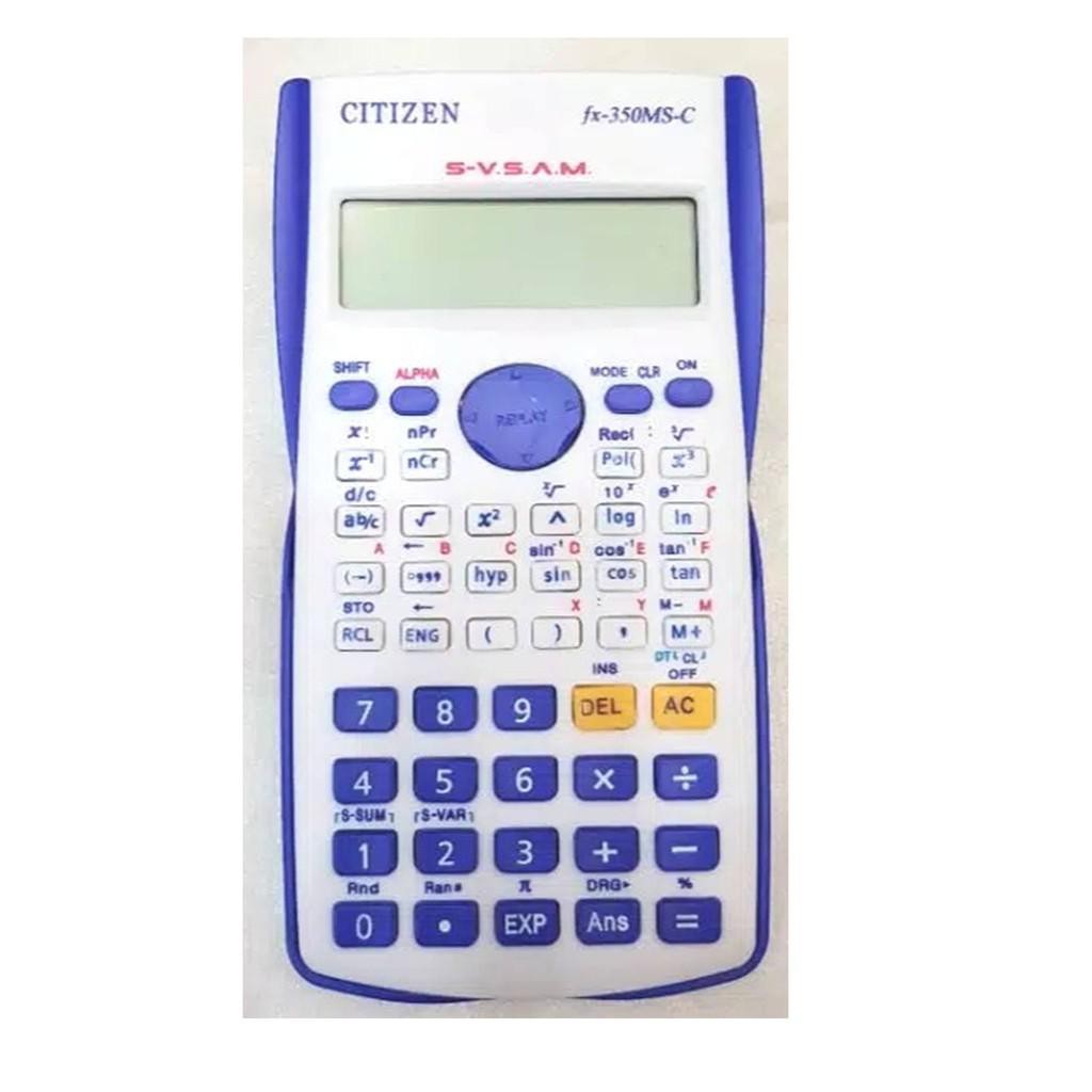 DISKON!! KALKULATOR SCIENTIFIC CITIZEN FX 350 MS WARNA / SCIENTIFIC KALKULATOR  ANAK SEKOLAH ESA 350 WARNA