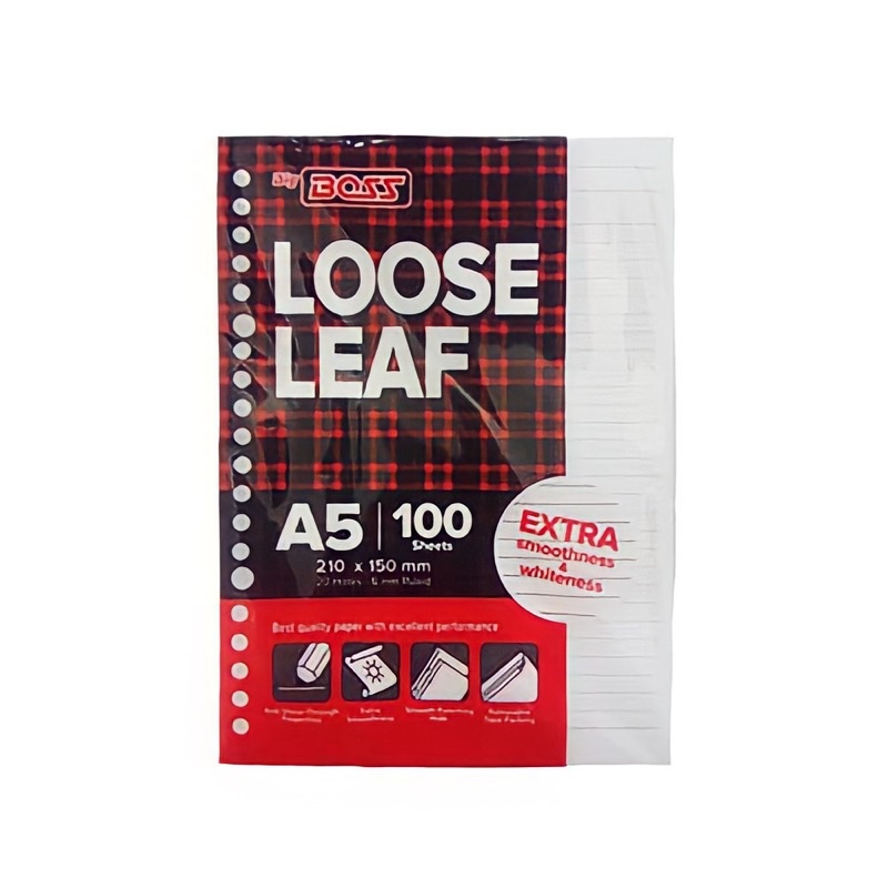 

ISI LOOSE LEAF 100 lembar - BIG BOSS / ISI BINDER A5