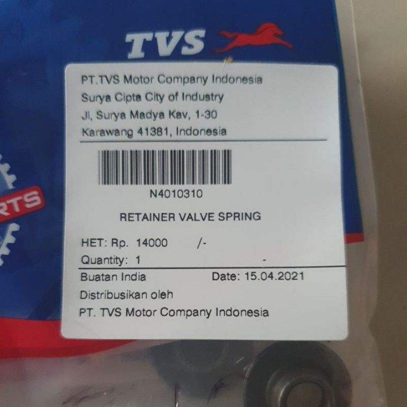 Topi Klep Tormax TVS. Retainer Valve Spring Tormax