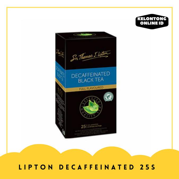 

[COD] Lipton Decaf Black Tea - Isi 25 Sachet x 2gr [Teh Celup Tanpa Kafein] [COD]