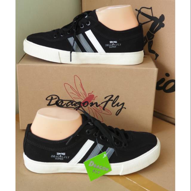  Sepatu  dragonfly  tipe falcon black Shopee Indonesia