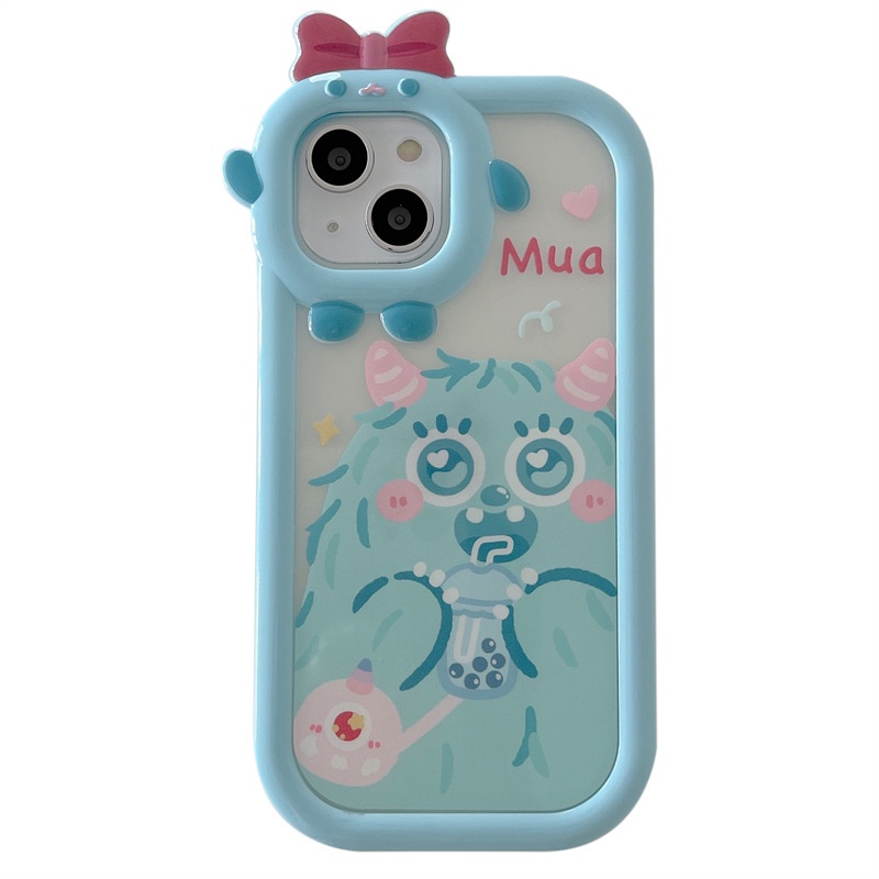 Soft Case Motif Kartun Monster Kecil Lucu Untuk Iphone 13pro Max X 11 / 12 / xr