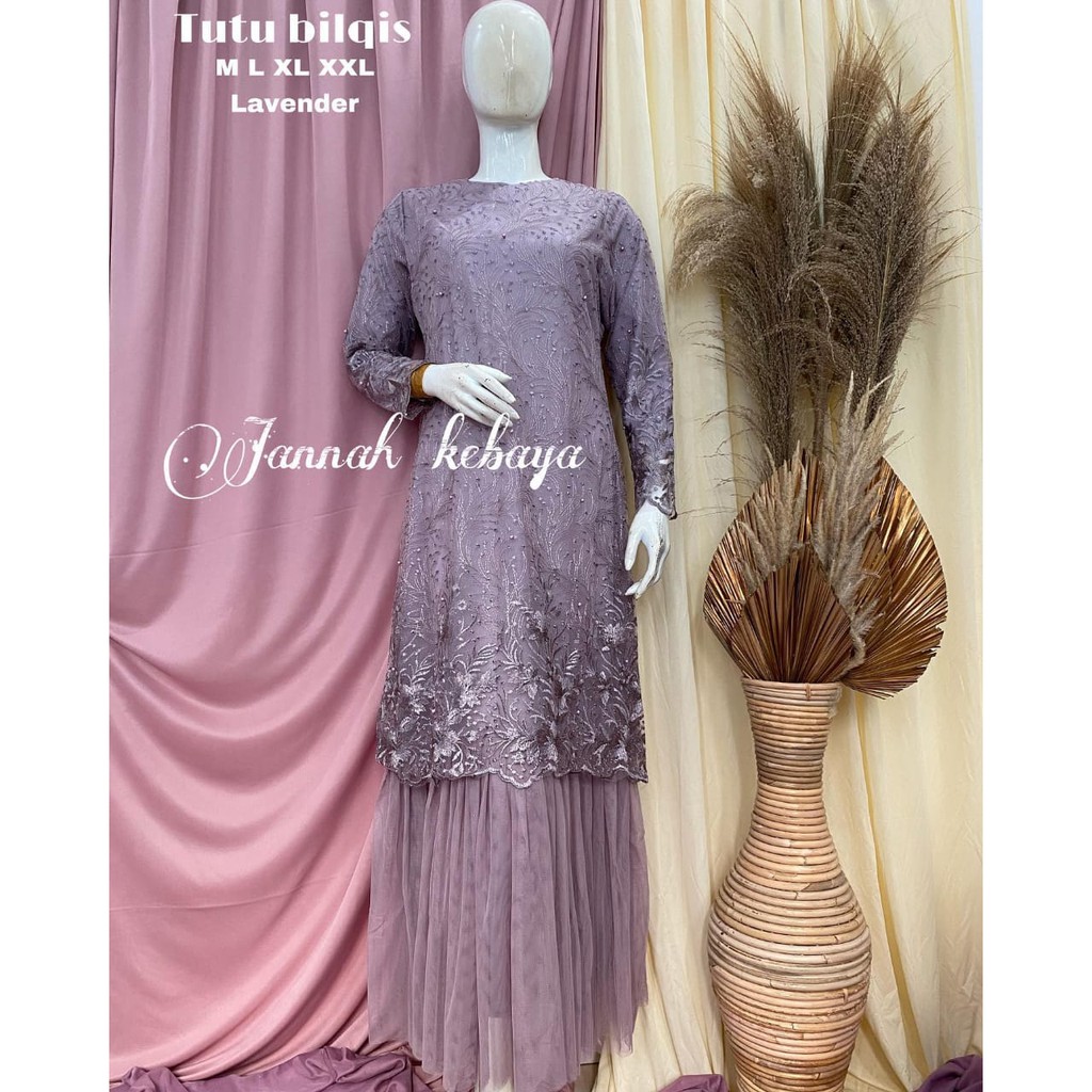 PROMO LONG DRESS TUTU TULE MUTIARA BORDIR / GAMIS PESTA