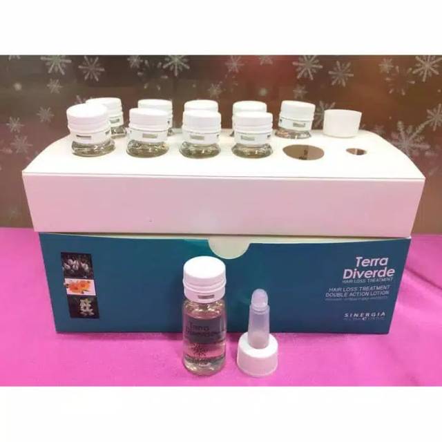 10 x 10 ML ILVASTO TERRA DIVERDE SINERGIA HAIR LOSS TREATMENT SERUM / Serum Hairloss / Serum Rontok