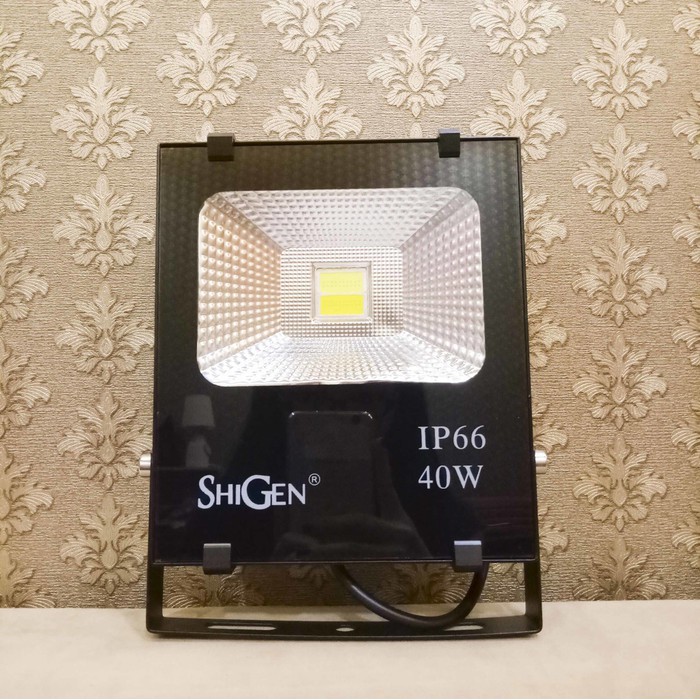 Lampu Sorot/Kap Halogen LED 2 Warna Putih &amp; Kuning SMD IP66 SHIGEN 40