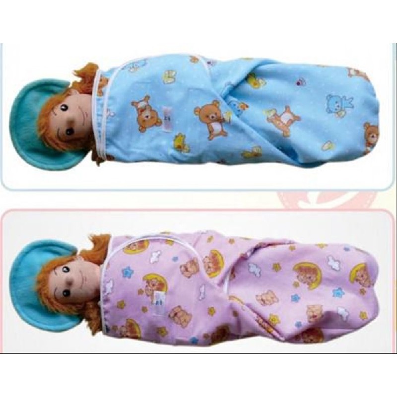 Anannda Bedong Bayi Instan Perekat Velcro Praktis Instant