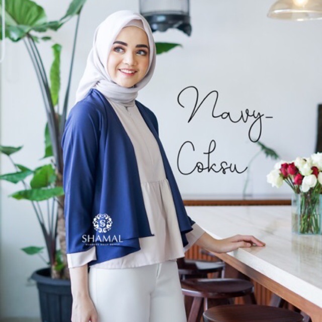 Baju Atasan Blus Wanita Muslim Shamal Kava Blouse Baju Atasan Blus Wanita Muslim Shamal Kava Blouse