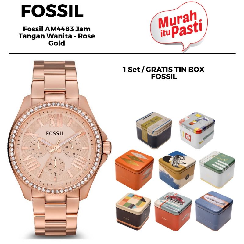Fossil AM4483 Jam Tangan Wanita - Rose Gold
