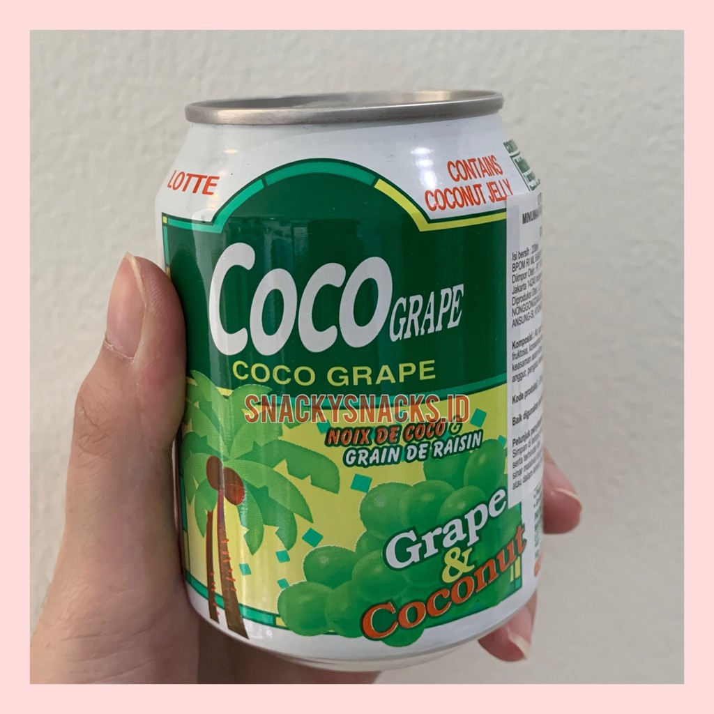 

LOTTE COCO grape Noix De Coco & Grain De Raisin 238 ML / Minuman Anggur dan Kelapa Korea