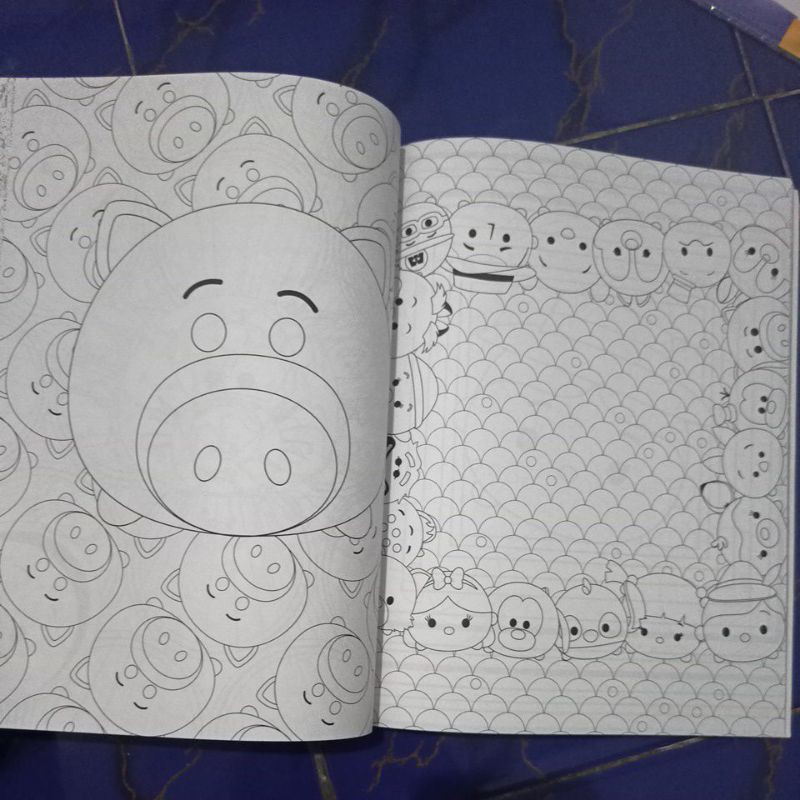 Buku Ayo Mewarnai - Disney Tsum-Tsum - 100 Gambar untuk Anak Kreatif!
